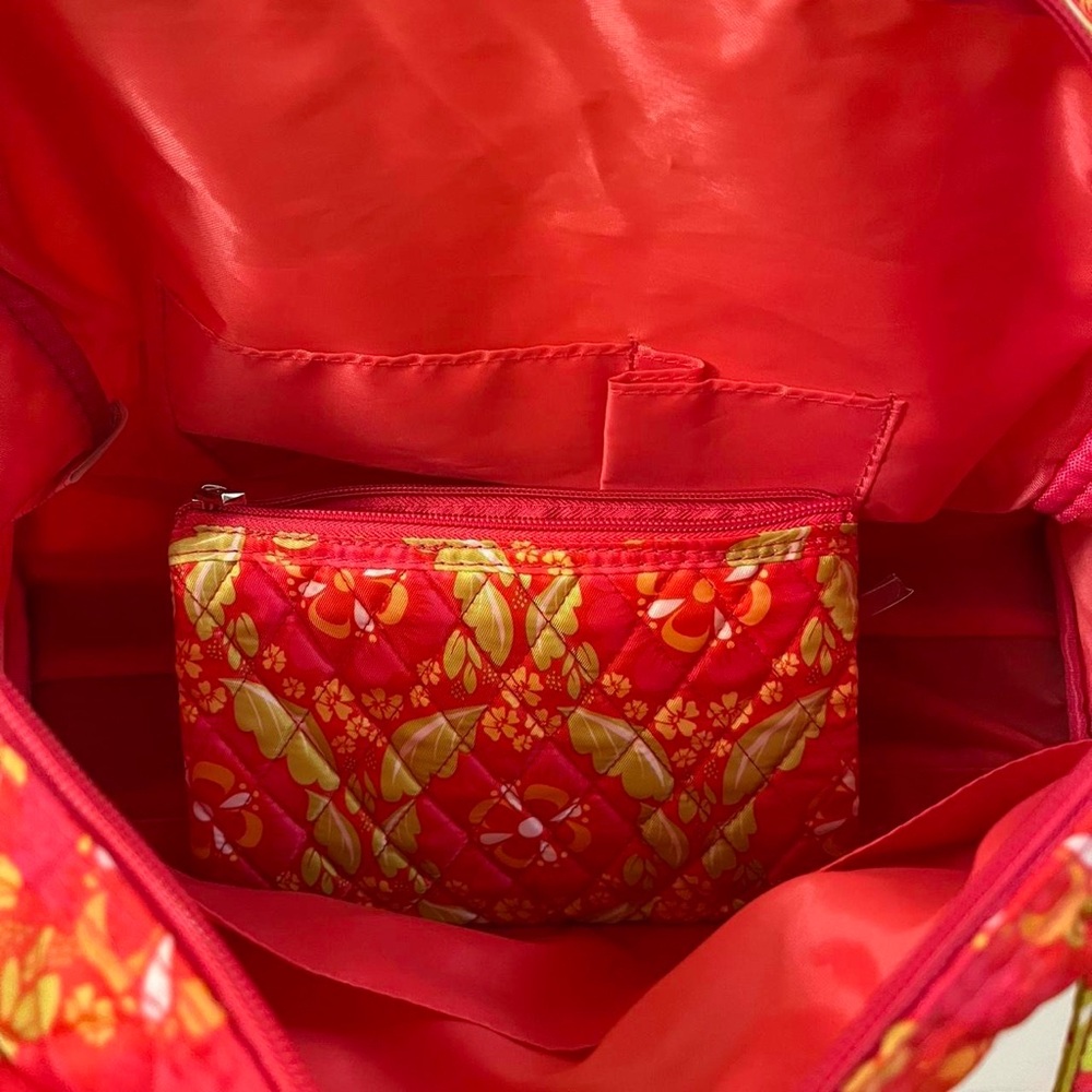 Caboodles Red and Green Floral Tote Bag - Picture 6 of 12